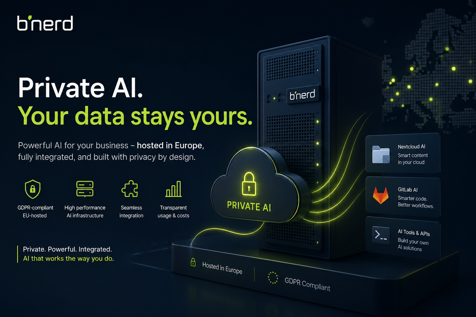 Private AI integrated into Nextcloud, GitLab, and developer tools
